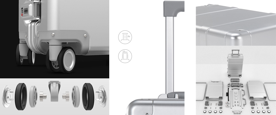 Xiaomi RunMi 90 Points Smart Metal Suitcase Silver 20
