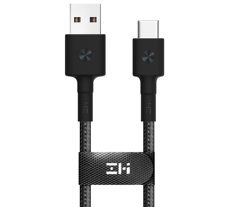 Кабель ZMi AL401 USB - Type-C Black (Kevlar) (100 см) крупним планом