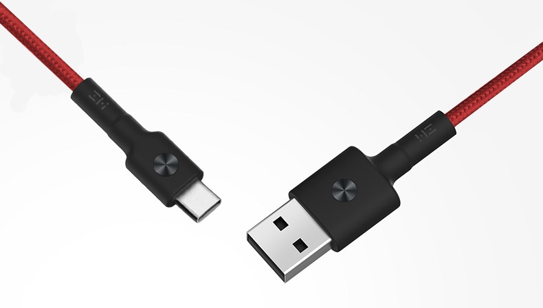 Кабель ZMi AL401 USB - Type-C Black (Kevlar) (100 см) в різних ракурсах
