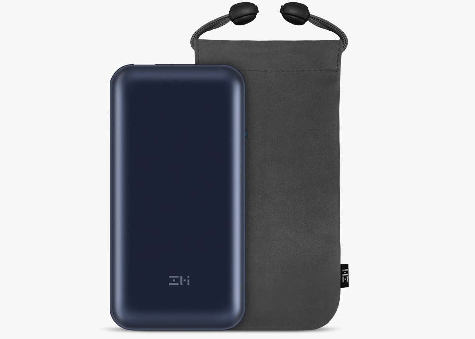 Чехол сумка для ZMi QB820 Universal Flannel Bag с павербанком