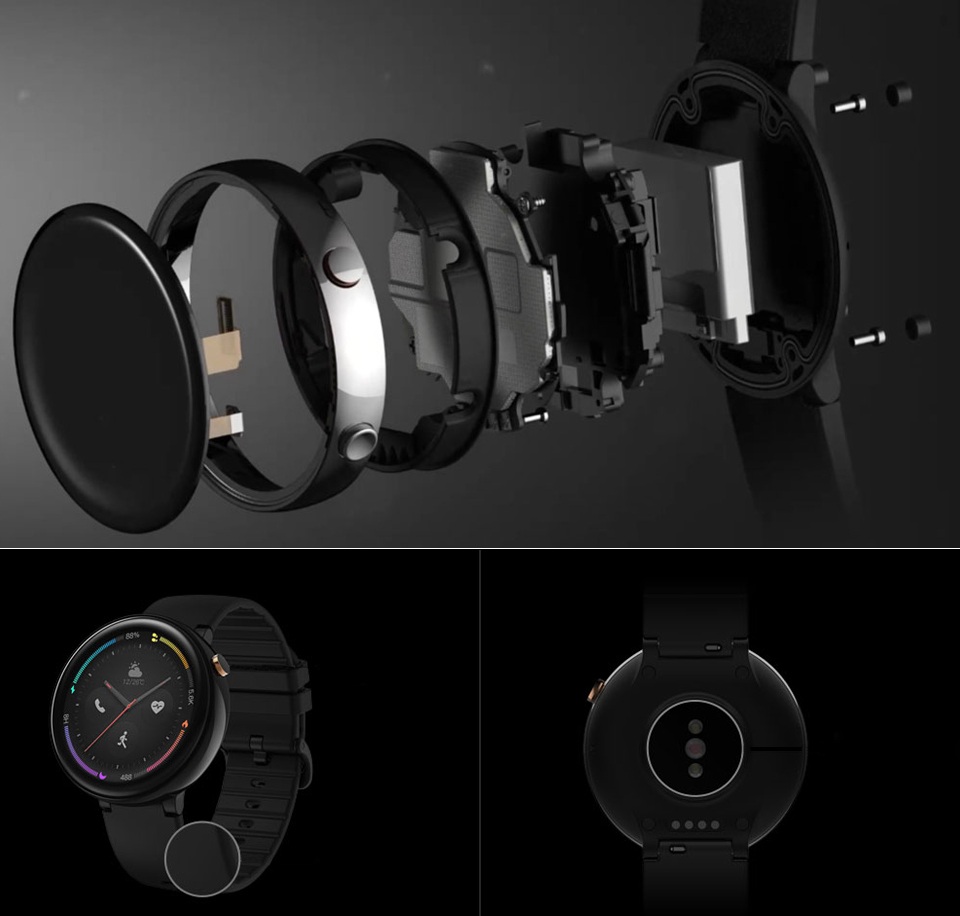 Розумний годинник Amazfit Verge 2 Smartwatch конструкція