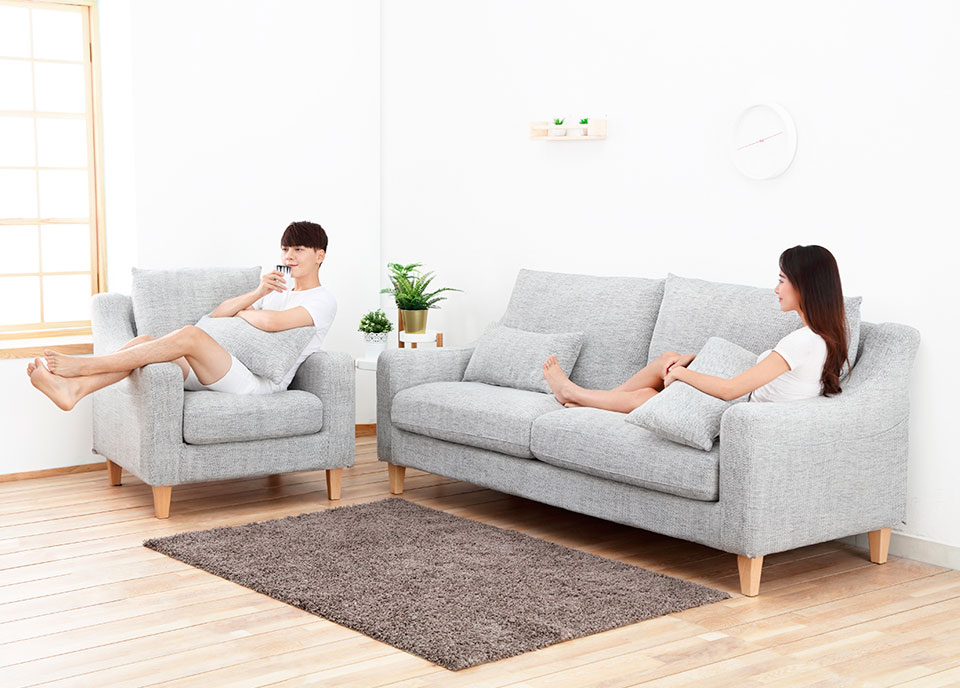 8H American Simple Fabric Sofa зручні меблі