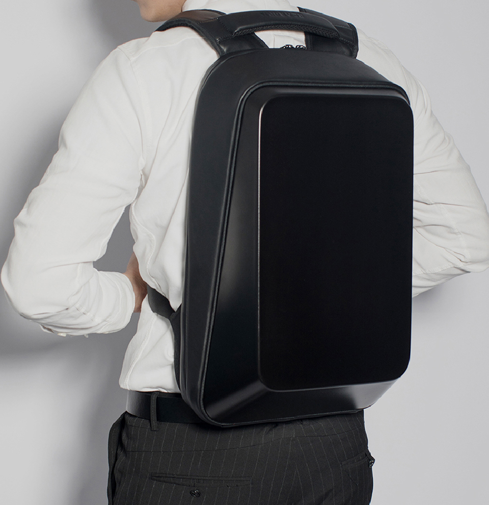 Рюкзак BEABORN Black Shoulder Bag вид зі спини
