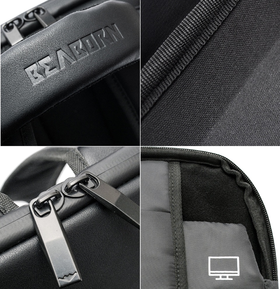 Рюкзак BEABORN Black Shoulder Bag елементи конструкції