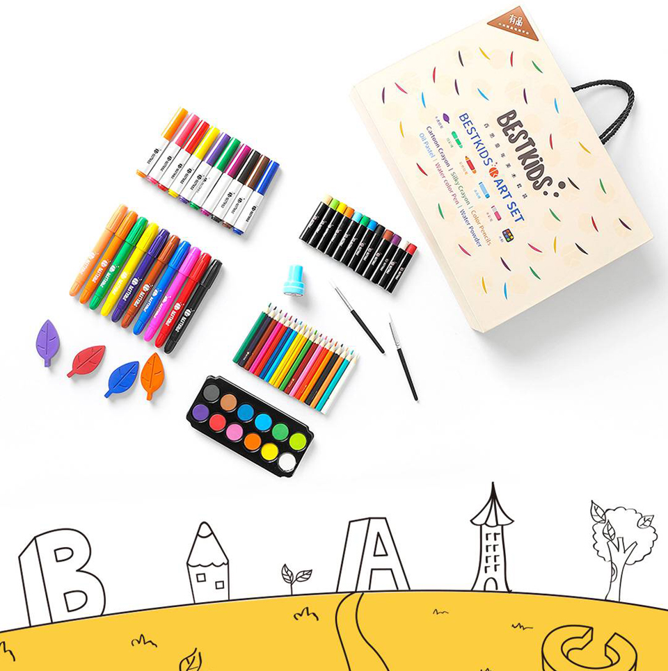Набор для рисования BestKids Childhood Art Set 69 pcs предметы набора