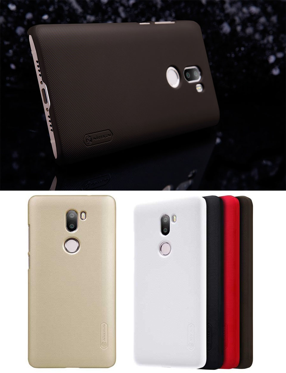 Чохол бампер Nillkin Frosted Shield F-HC XM-5S PLUS до смартфонів Xiaomi Mi5S Plus різні забарвлення чохла