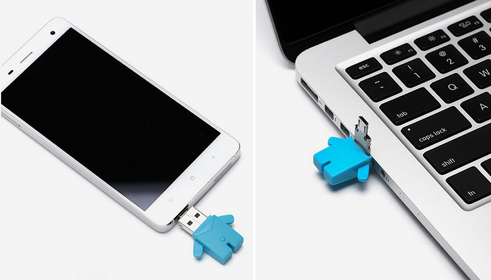 Flash USB/Micro USB 16 GB Storage Mi Bunny Blue смартфон ноутбук
