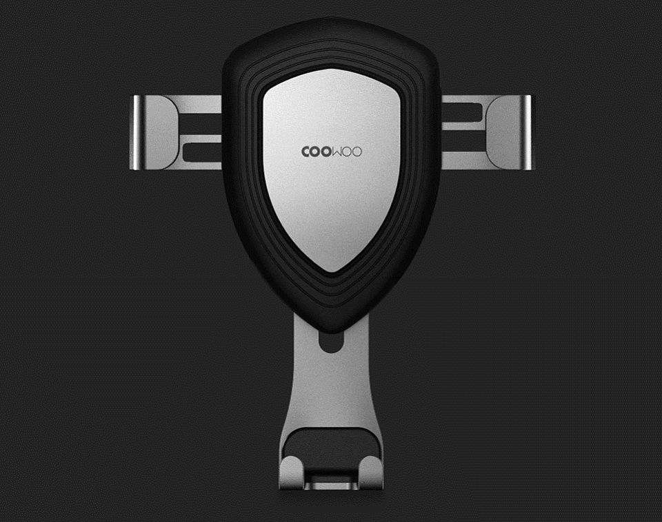 Автомобільне кріплення COOWOO Gravity induction car phone holder T100 крупним планом