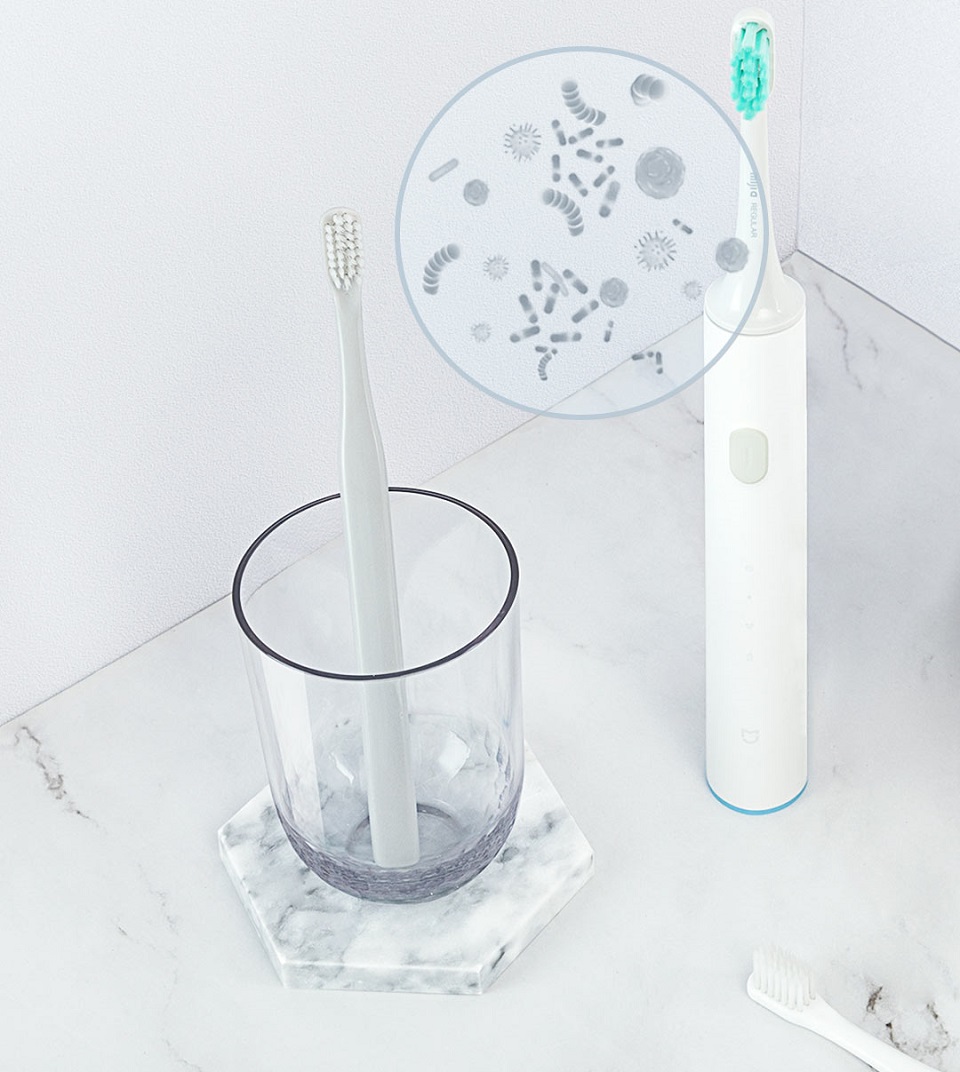 Стерилізатор, тримач зубних щіток з UF Xiaomi Dr.Meng White MKKJ01 зубна щітка у склянці