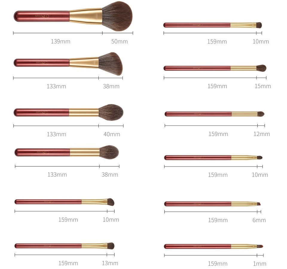Набор кисточек для макияжа Xiaomi DUcare Style Brush 12 sticks BB1203-XM комплект кисточек