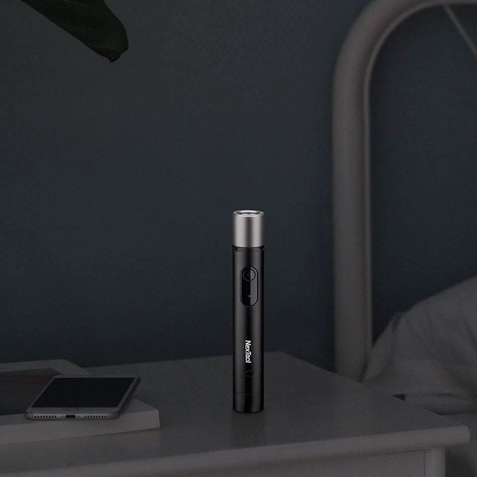 Фонарик с Электрошокером Xiaomi NexTool Flashlight with electric arc черного цвета