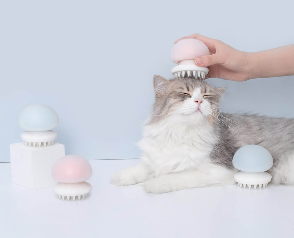 Масажний гребінець для тварин FURRYTAIL JellyFish Pet Massage Comb котейка