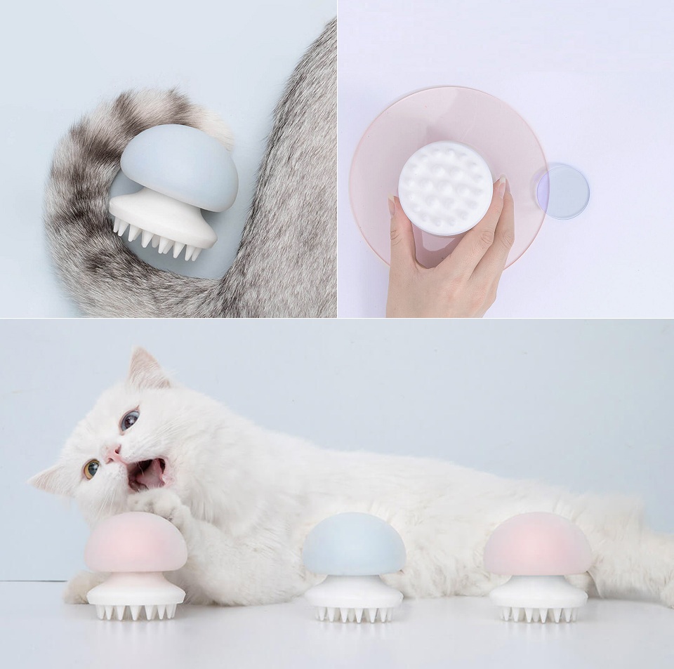 Масажний гребінець для тварин FURRYTAIL JellyFish Pet Massage Comb елементи дизайну