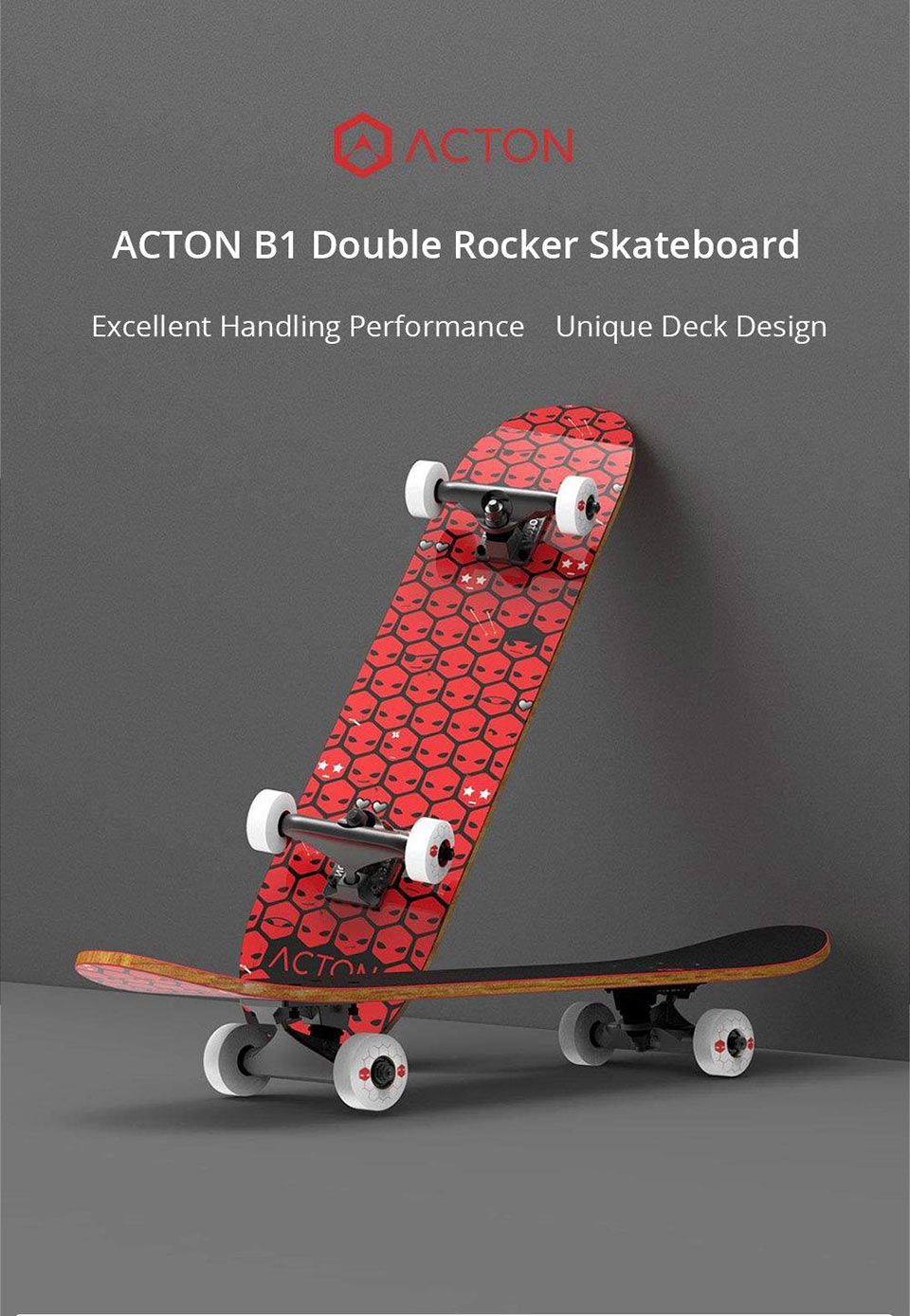 Acton B1 Double Rocker классный скейтборд