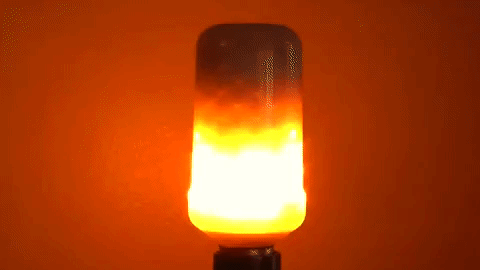 Лампа LED Flame Effect Flickering Fire Light Bulb with Gravity Sensor Yellow Flame ефект полум'я
