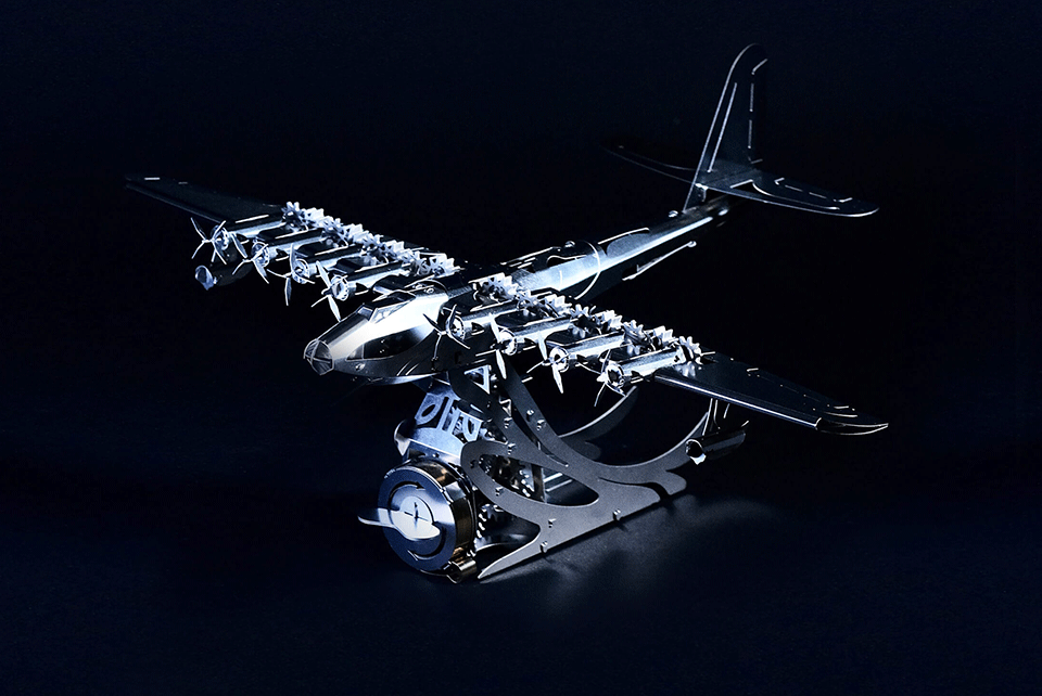 Metal Time Celestial Hercules Spruce Goose H-4 Aircraft MT100 собранный вид
