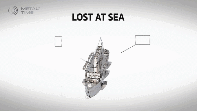 Колекційна модель Metal Time Lost at Sea MT044 в різних ракурсах