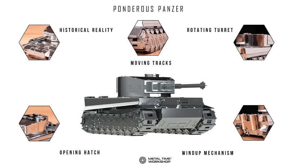Metal Time Ponderous Panzer Heavy Tank MT020 характеристики