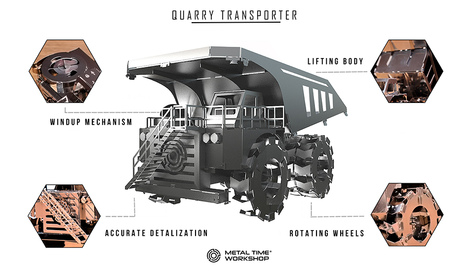 Колекційна модель Metal Time Quarry Transporter MT014 характеристики