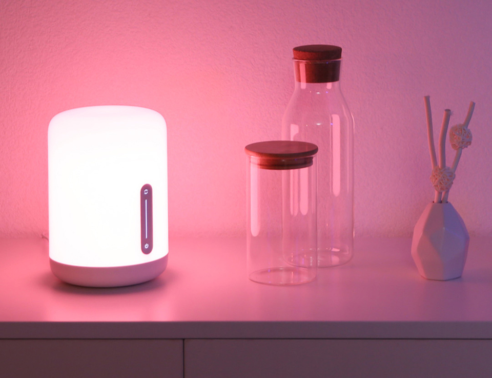Прикроватная лампа MiJia Bedside Lamp 2 розовый цвет свечения