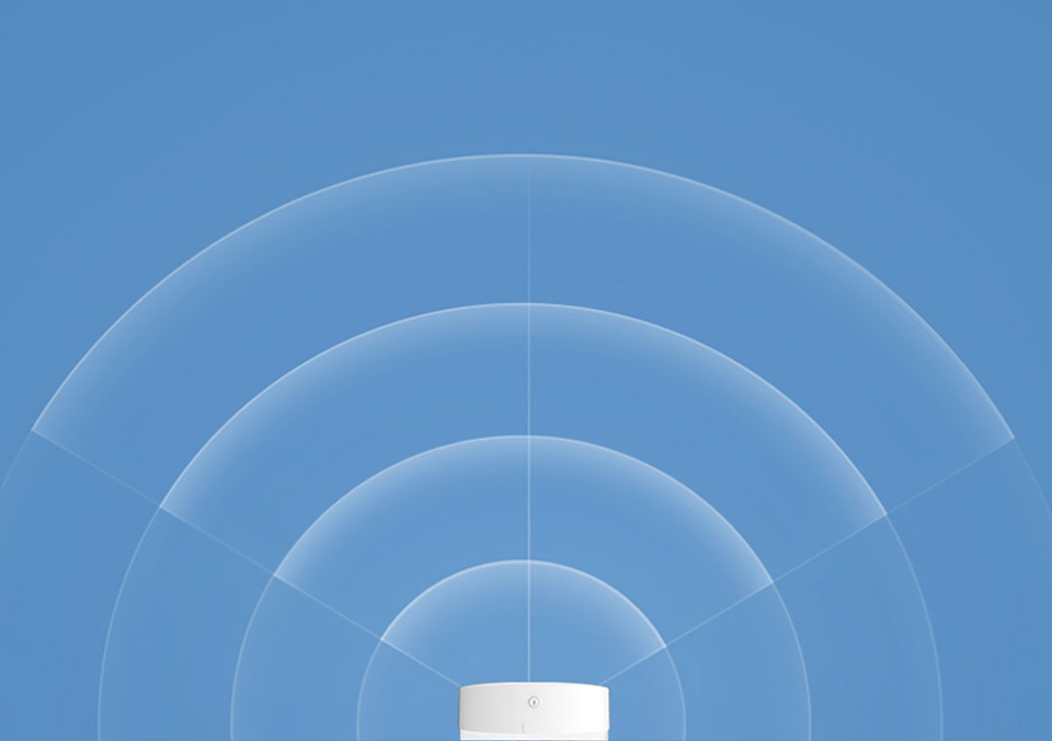Нічна лампа Mijia Philips Bluetooth Night Light White діапазон покриття