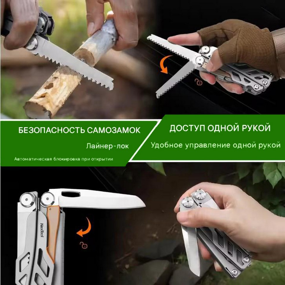 Многофункциональный инструмент Xiaomi NexTool Flagship Max (NE20310A)_cvet