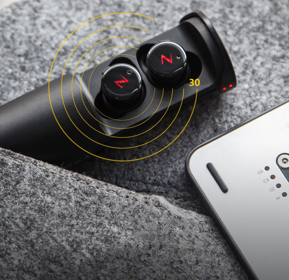 Бездротові навушники / гарнітура Nineka Bluetooth Earbud T1 зарядний відсік