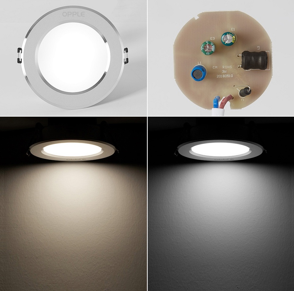 Стельовий світильник OPPLE 3W LED Downlight конструкція