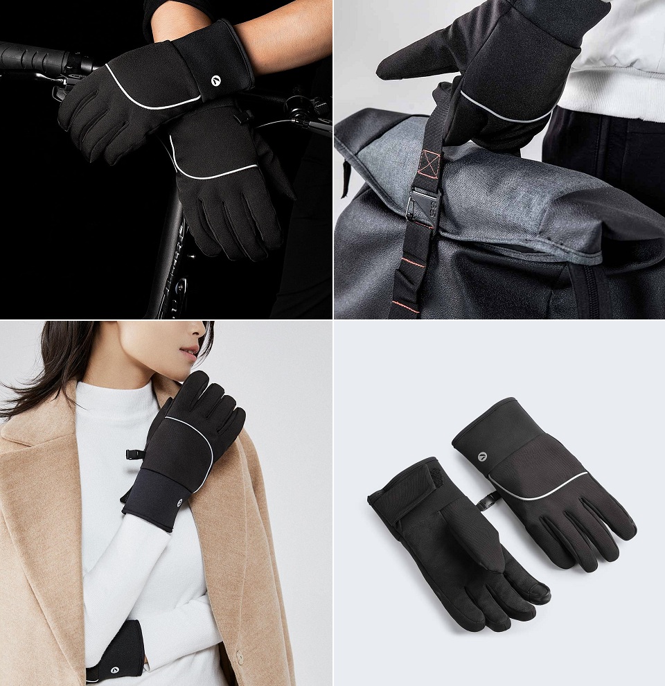 Перчатки QIMIAN Velvet warm touch screen gloves дизайн