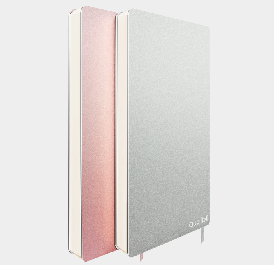 Блокнот QualiteLL Aluminum Notebook в двох кольорах