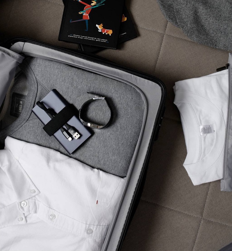 Чемодан Xiaomi Runmi 90 Ninetygo Business Travel Luggage внутри