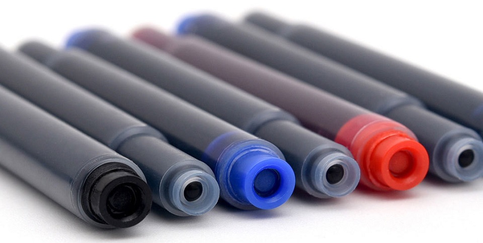 Набір картриджів KACO для пір'яних ручок SKY Pens 12pcs Black / Black в різних кольорах