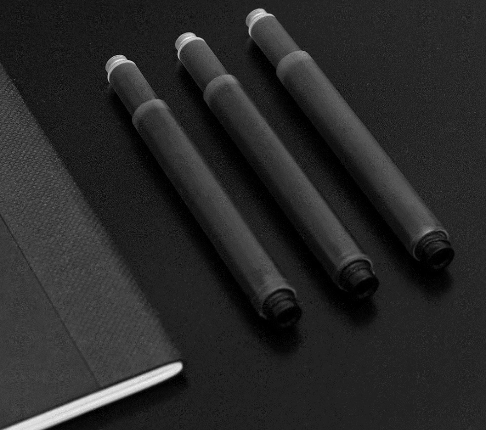 Набір картриджів KACO для пір'яних ручок SKY Pens 12pcs Black / Black в чорному кольорі