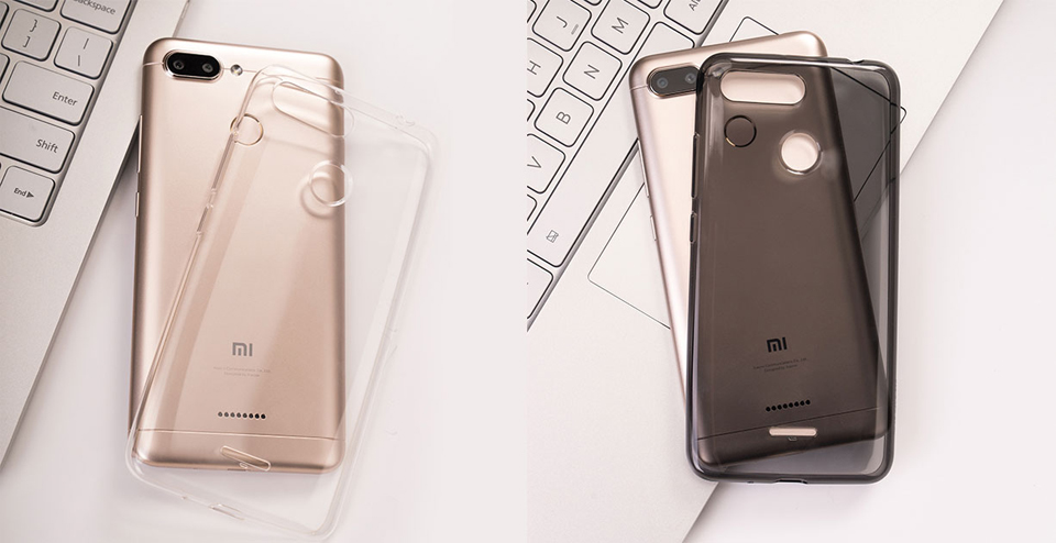 Чехол бампер силиконовый для смартфонов Xiaomi Redmi 6 на смартфонах