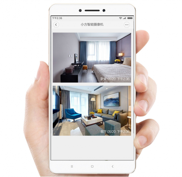 IP-камера Xiaomi Small Square Smart Camera управление со смартфона
