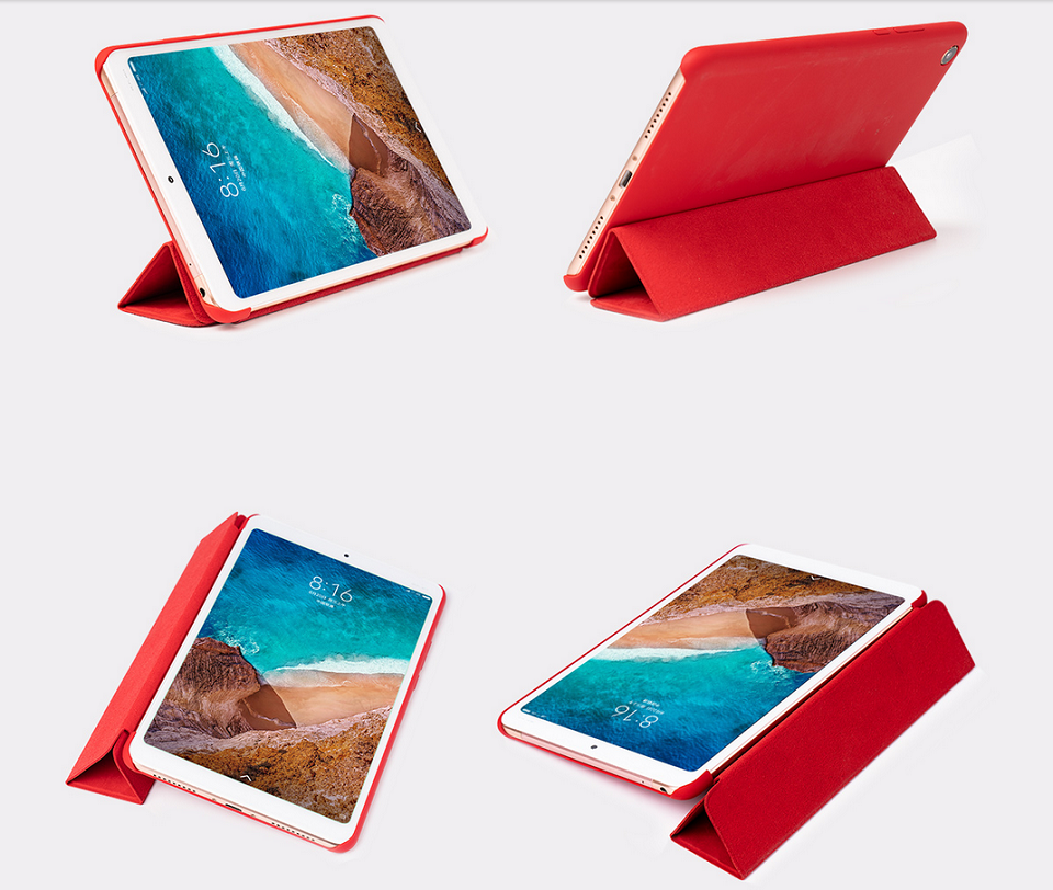 Чехол Smart Case для планшетов Xiaomi Mi Pad 4 Red как подставка