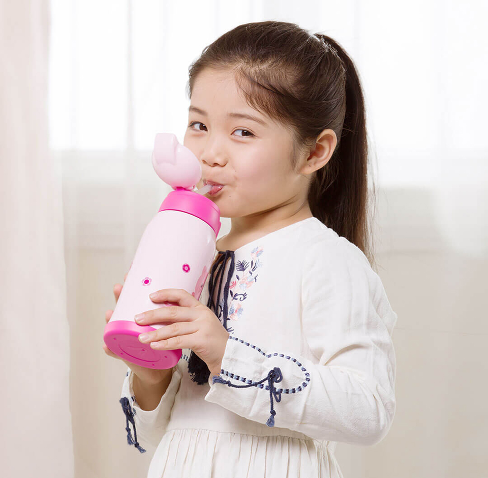Термос Viomi Children Vacuum Flask Blue 590 ml радісна дівчинка