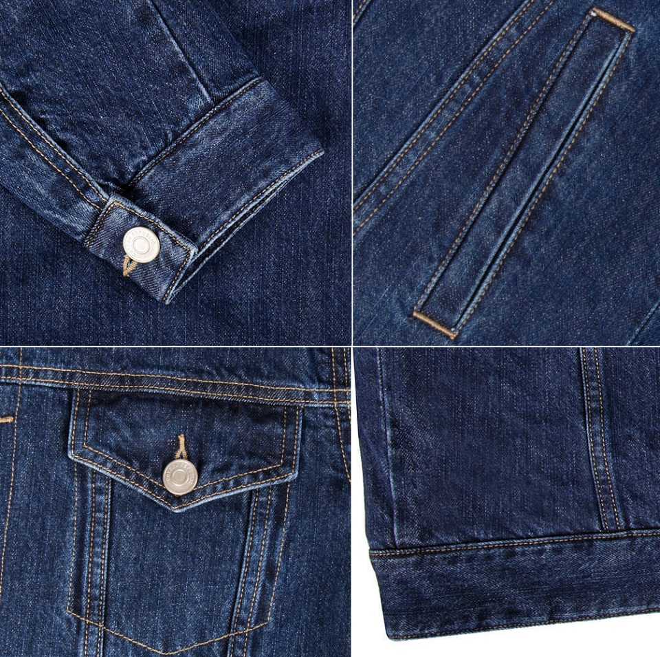 Зимняя джинсовая куртка Cottonsmith элементы дизайна