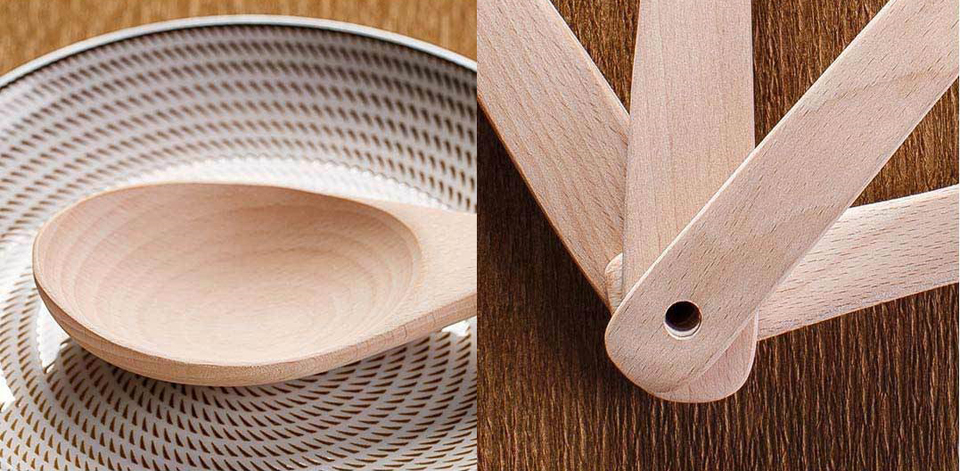 Набор деревянных столовых приборов Yi Wu Yi Shi  дизайн