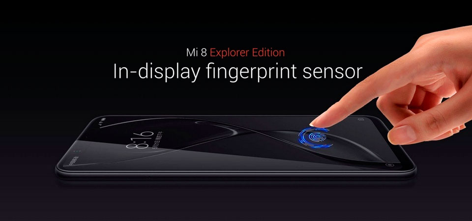 Mi 8 8/128 Transparent Explorer Edition сканер відбитку пальця