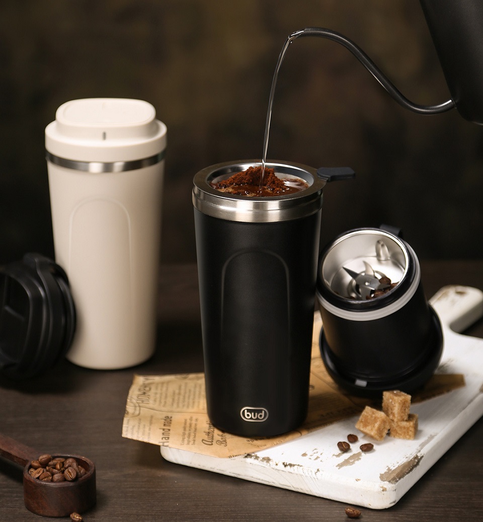 Портативная кофемолка Xiaomi BUD Portable coffee machine Biege (BB02A) 2 цвета