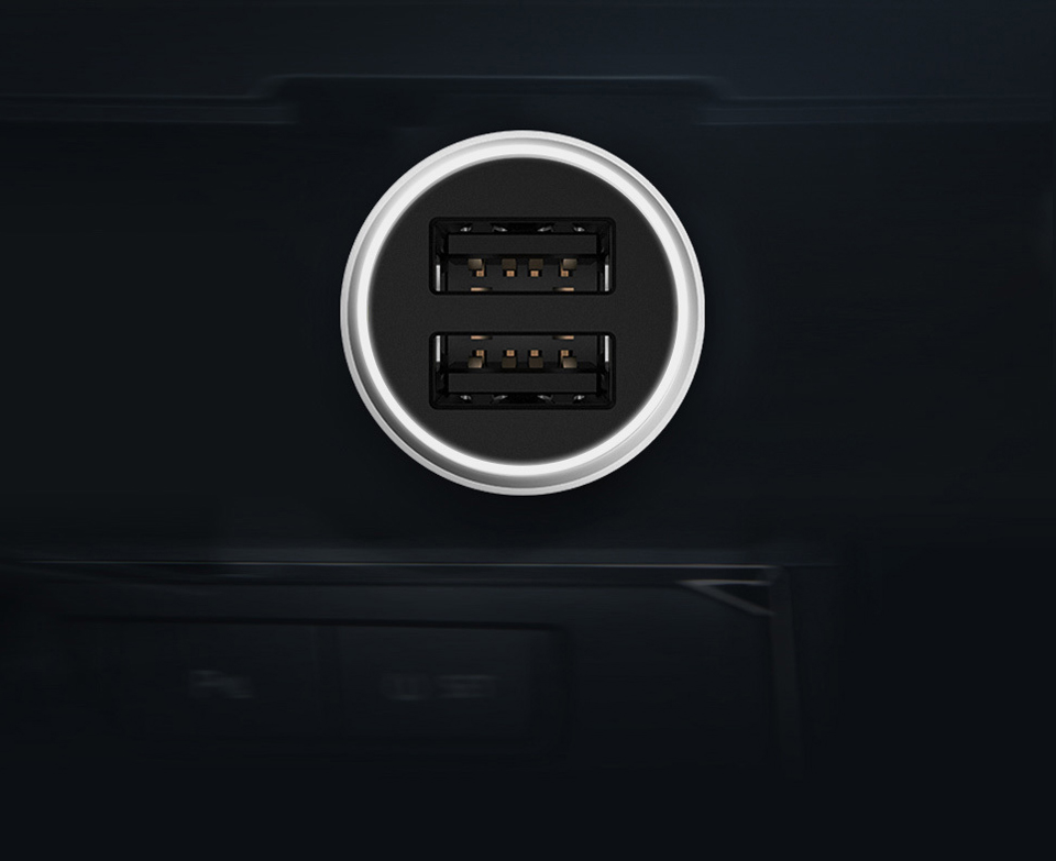 Автомобільний зарядний пристрій Xiaomi Car Charger QC 3.0 18W (CC05ZM) 2 інтерфейси
