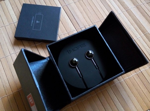 Наушники Xiaomi 1More Crystal Black распаковка