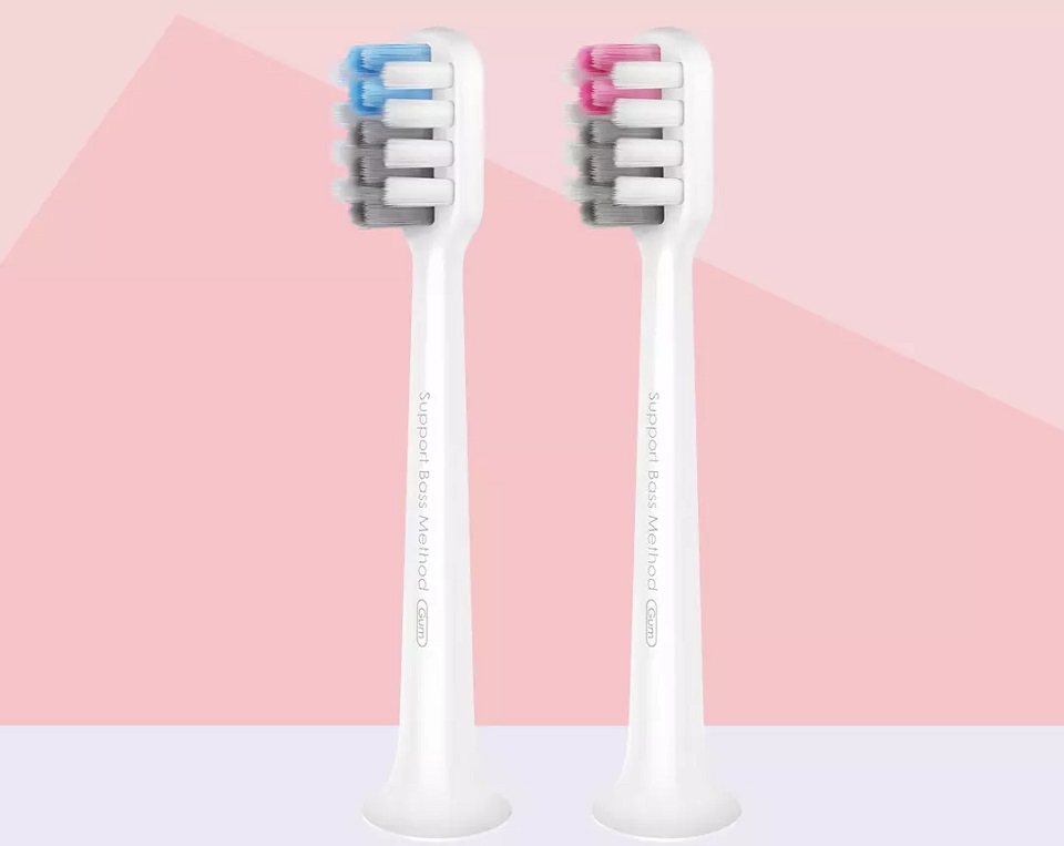 Набір насадок для зубної щітки Xiaomi DOCTOR B Toothbrush Head 2pcs EB-P0202 White крупним планом