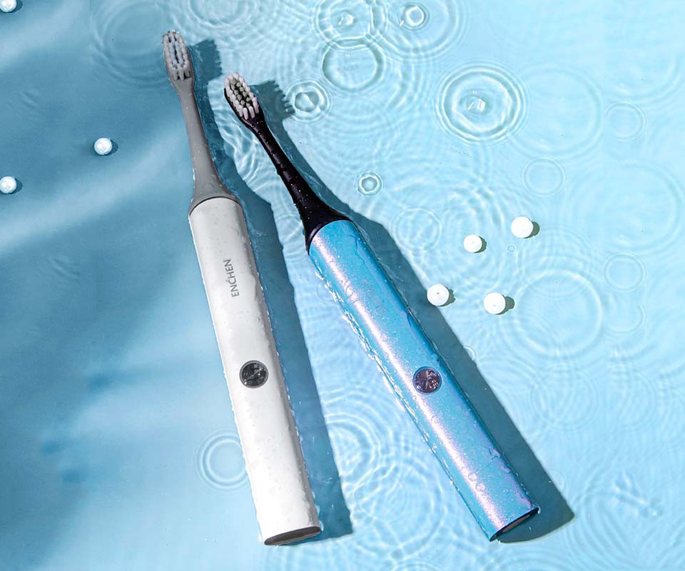 Электрическая зубная щетка Xiaomi ENCHEN Electric Toothbrush Aurora T+ влагостойкость