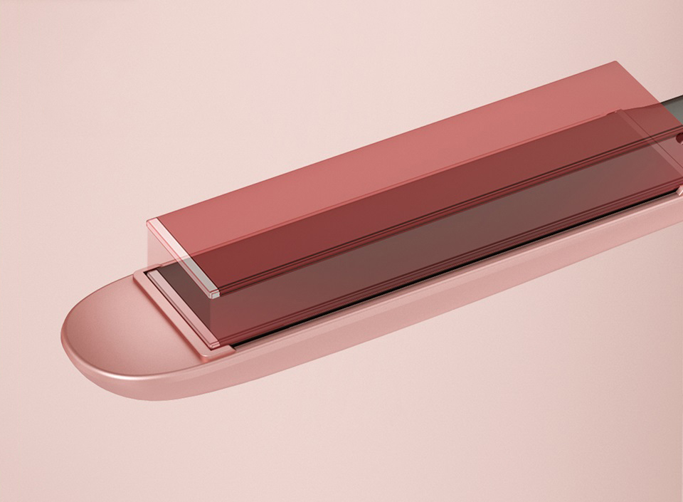 Выпрямитель для волос Xiaomi Enchen Enrollor Hair Curling Iron Pink EU керамические пластины