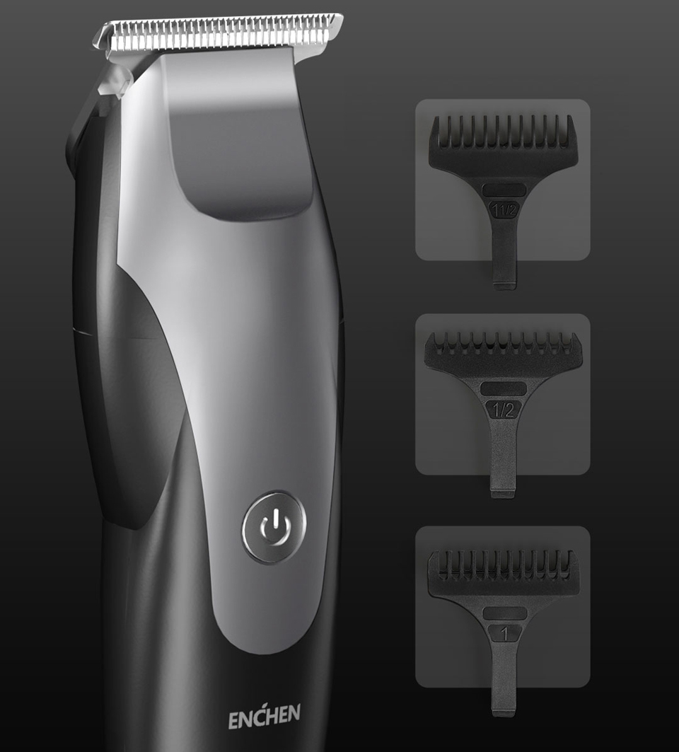 Машинка для стрижки волос Xiaomi ENCHEN Hummingbird Hair Clipper Black насадки