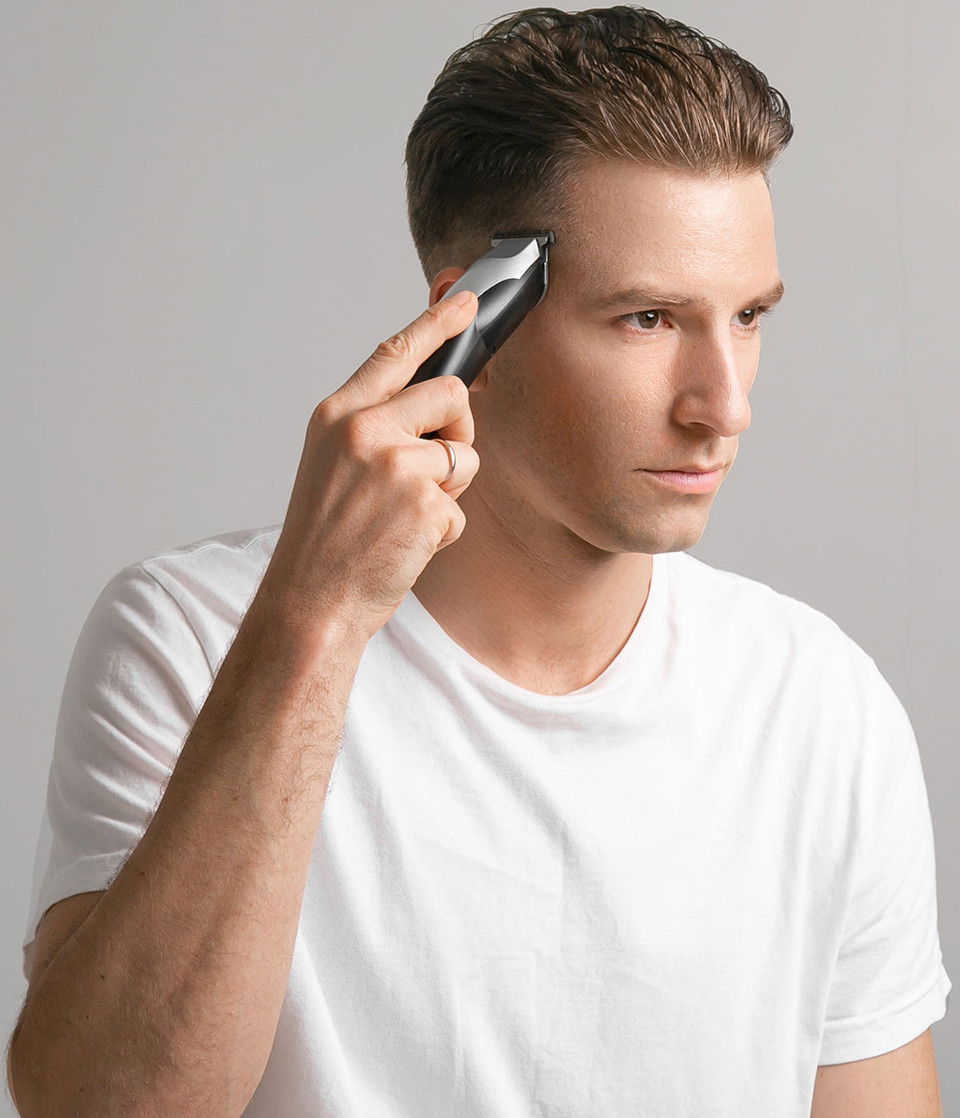 Машинка для стрижки волос Xiaomi ENCHEN Hummingbird Hair Clipper Black процесс стрижки
