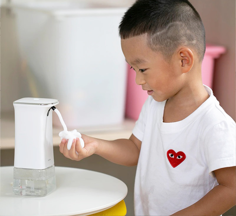Безконтактний диспенсер для мила Xiaomi Enchen Pop Clean White та дитина