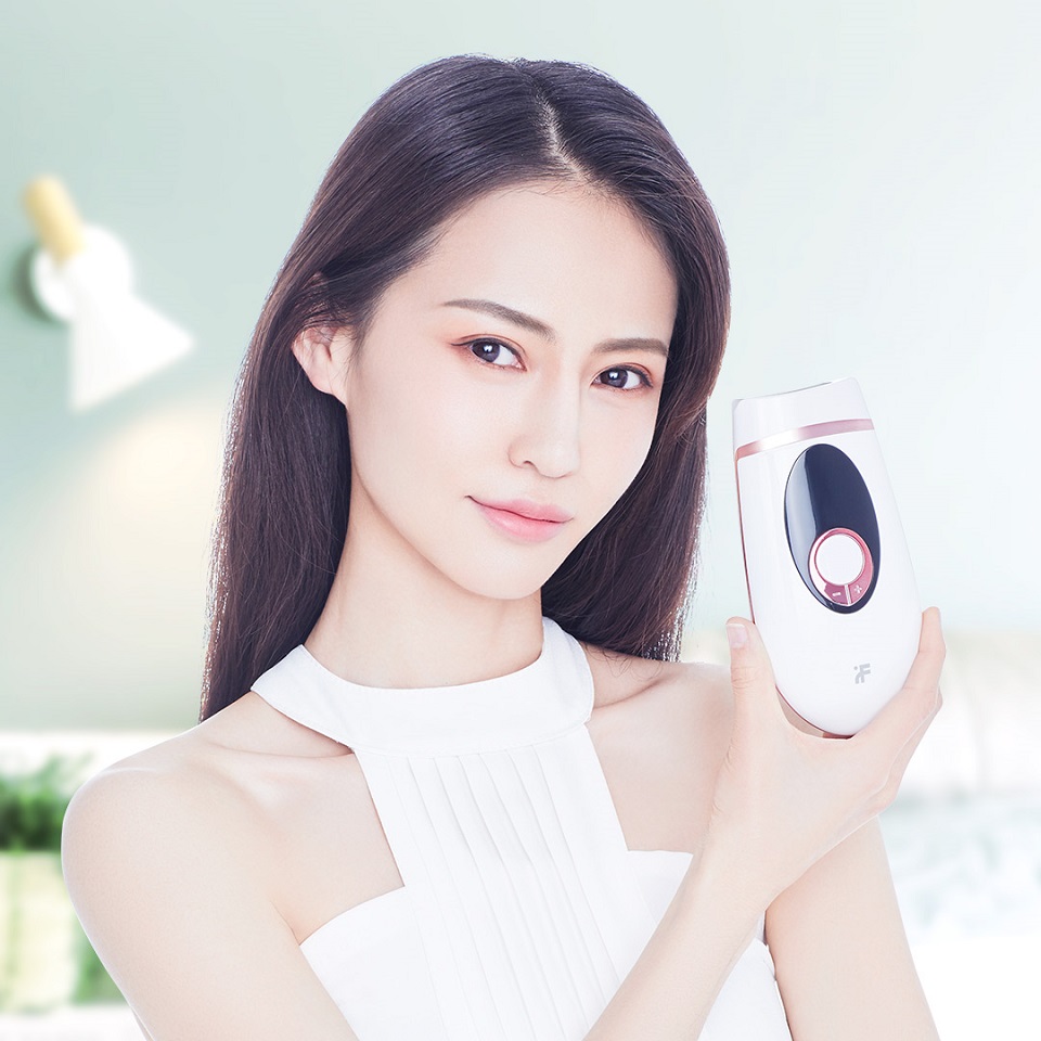 Фотоепілятор Xiaomi inFace IPL Hair removal instrument (ZH-01D) демонстрація пристрою